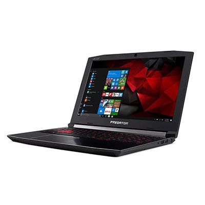 Red gaming laptop